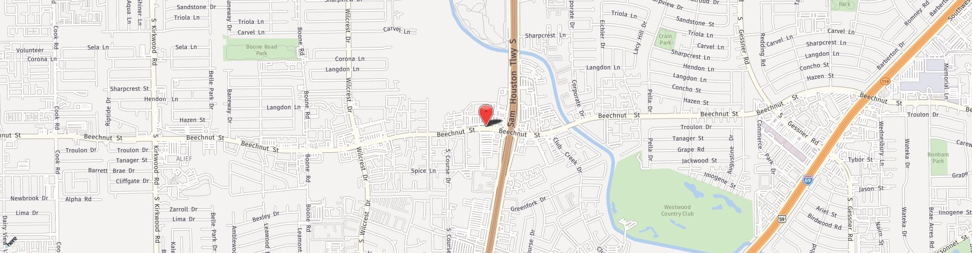 Location Map: 10100 Beechnut St. Houston, TX 77072